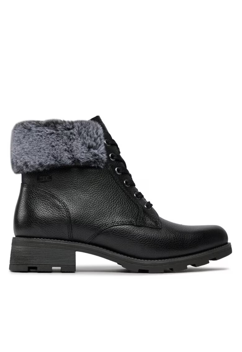 Caprice Botine dama - 303529215405 - Piele naturala - Negru