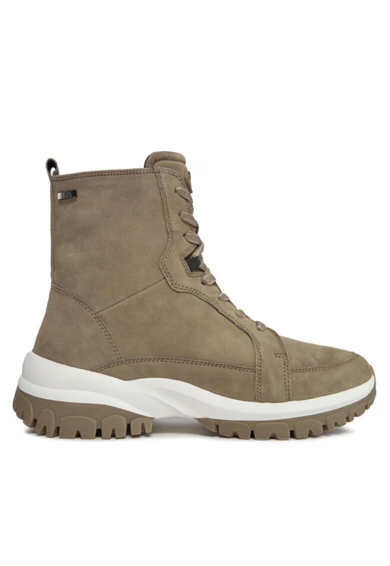 Caprice Botine dama 303529246 - Piele intoarsa - Maro