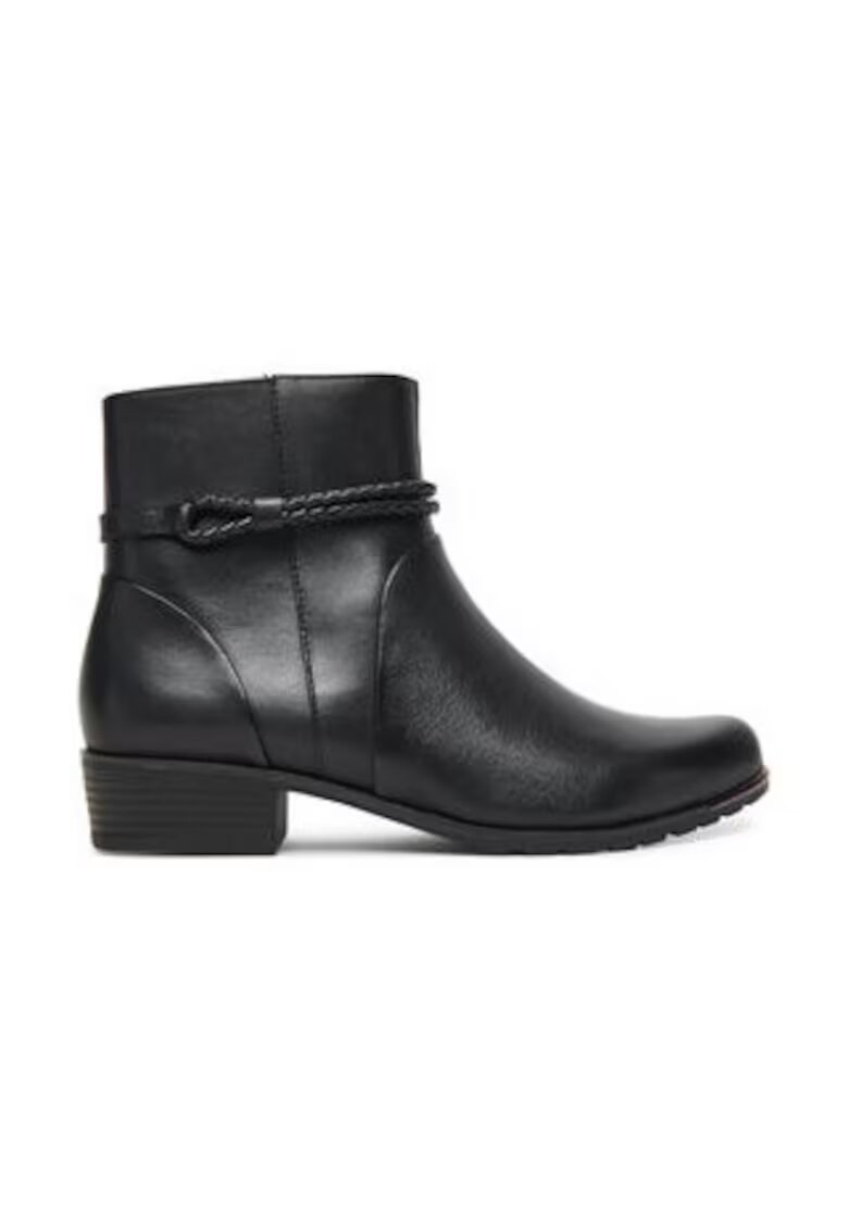 Caprice Botine din piele naturala - Negru