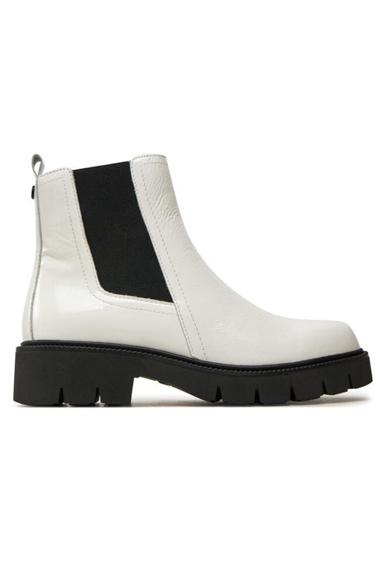 Caprice Ghete dama 304310447 - Piele naturala - Alb - Alb