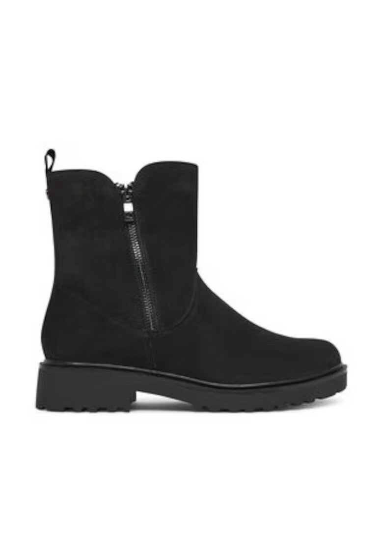 Caprice Ghete dama negru - piele naturala - Negru