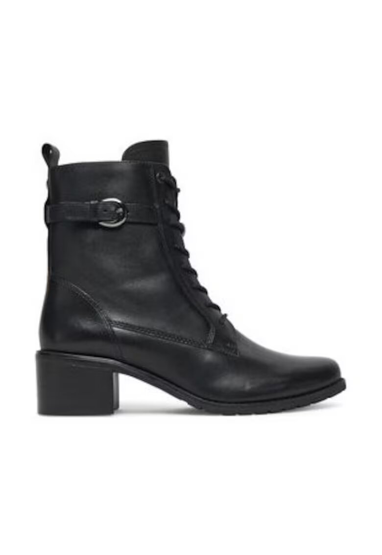 Caprice Ghete dama pana la glezna - 305256720 - piele naturala - negru