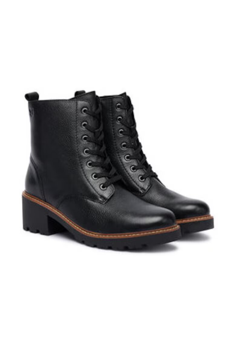 Caprice Ghete dama pana la glezna - 305256867 - piele naturala - negre
