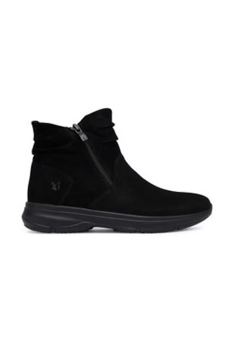 Caprice Ghete dama pana la glezna - 305256973 - piele naturala - negru