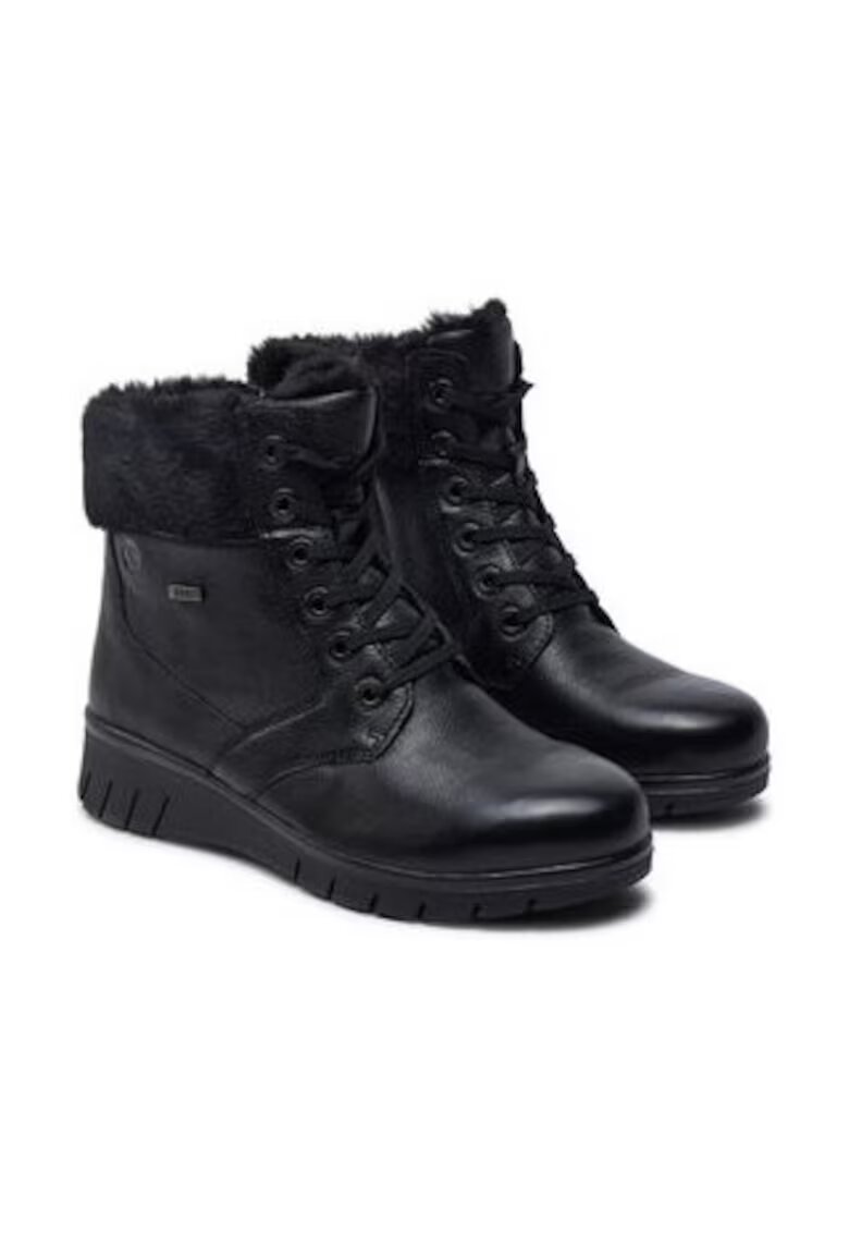 Caprice Ghete de dama - piele naturala - negru -