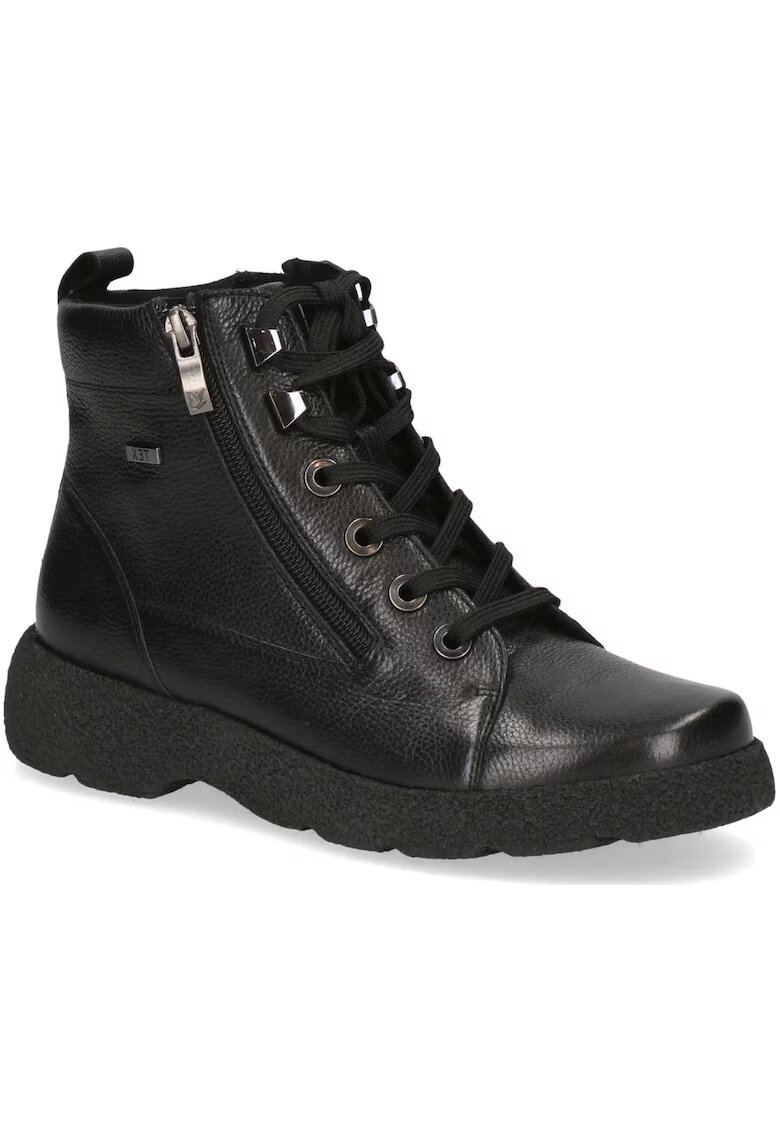 Caprice Ghete pentru dama - casual - piele naturala - negru