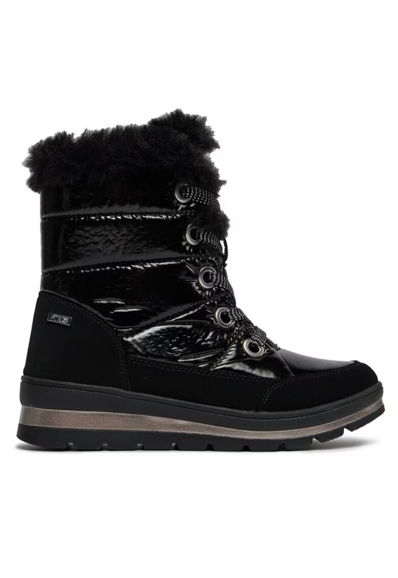 Caprice Ghete si cizme copii 303527716 - Piele naturala/Textil - Negru