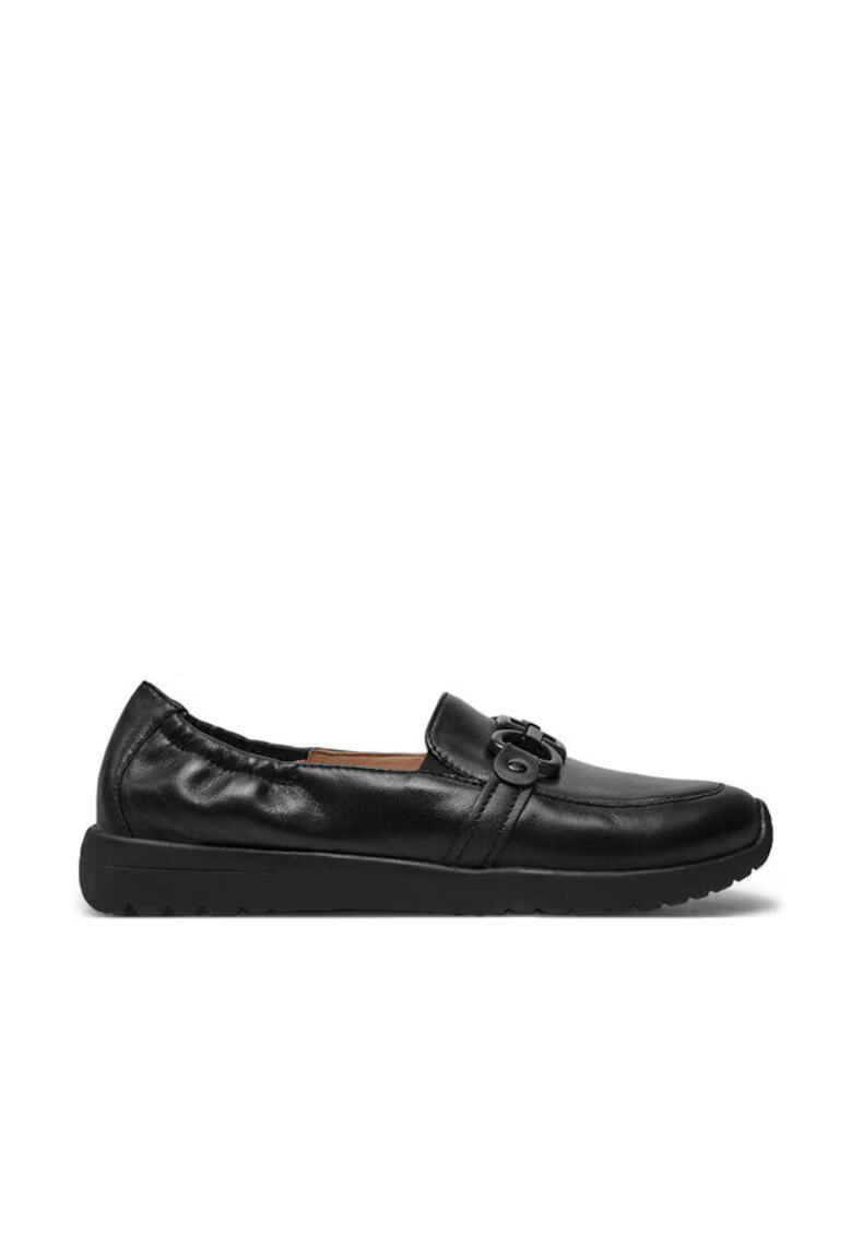 Caprice Mocasini dama 304317217 - Piele naturala - Negru - Negru