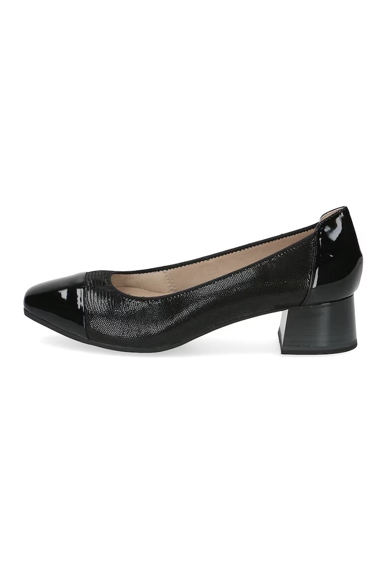 Caprice Pantofi cu insertii de piele - Negru