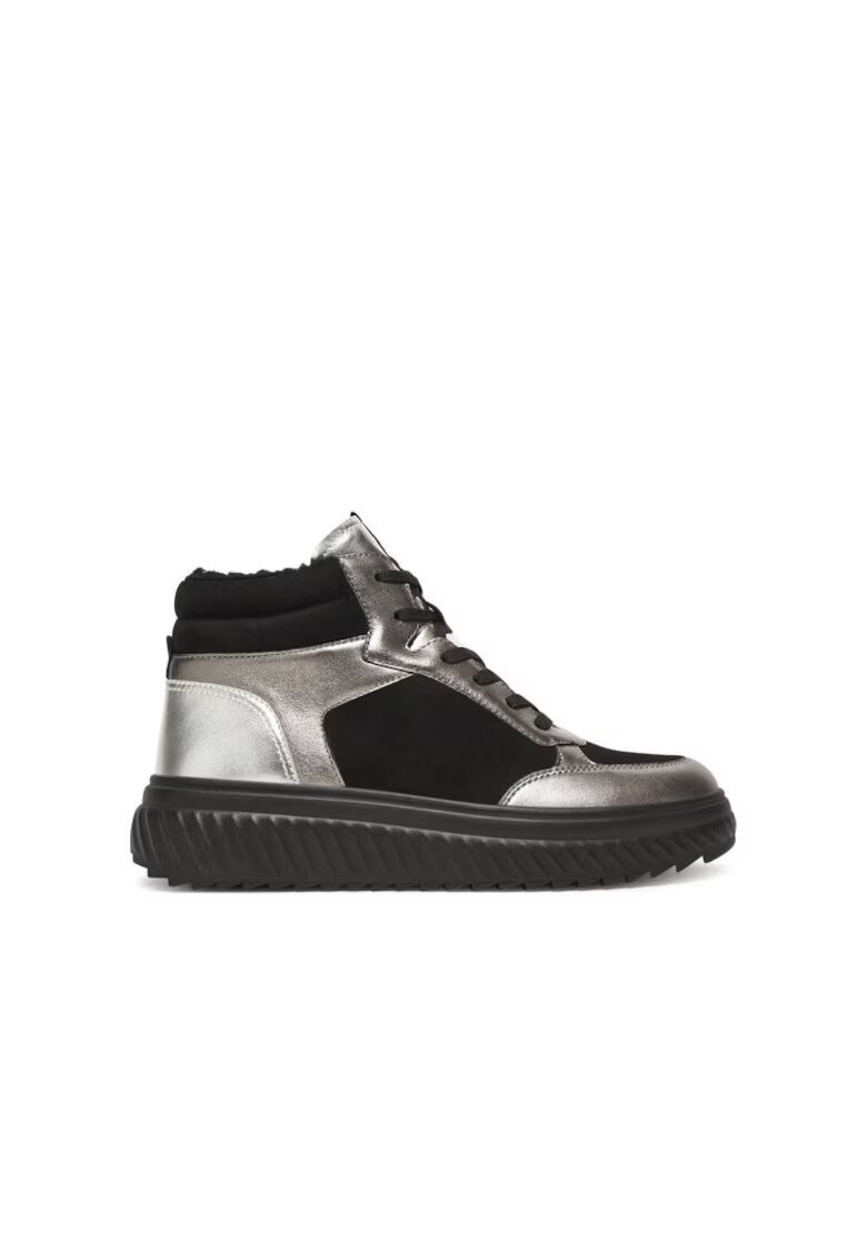 Caprice Pantofi sport dama - Negru - piele naturala -
