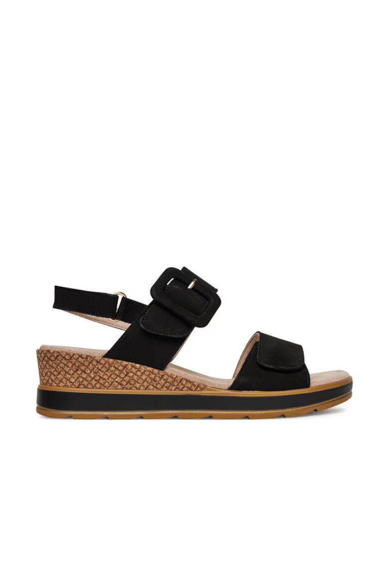 Caprice Sandale dama - 9-28753-42 - Piele naturala - Negru - Negru