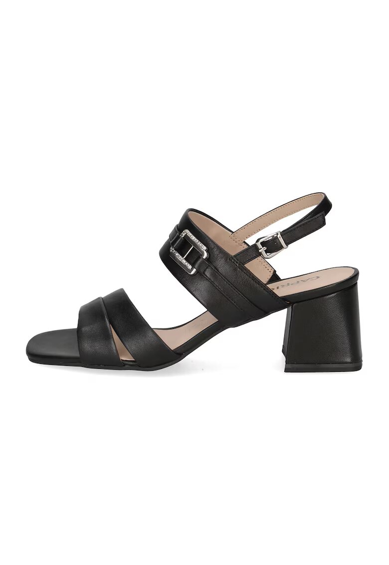Caprice Sandale de piele cu catarama - Negru
