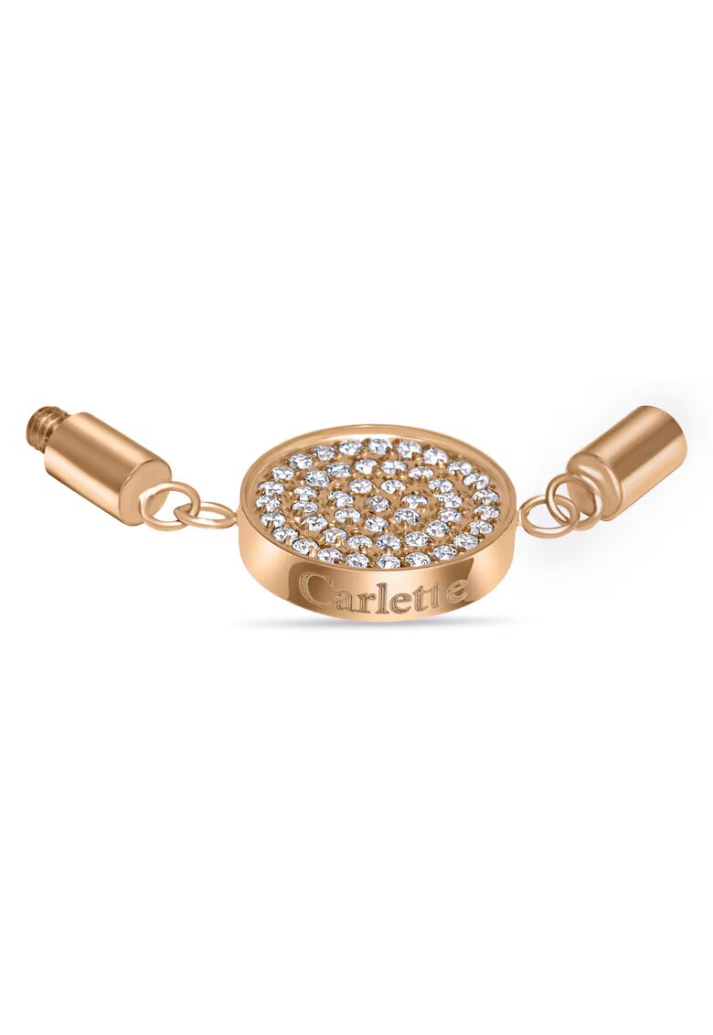 Carlette Talisman din otel inoxidabil hipoalergenic decorat cu pietre zirconia - placat cu aur 14k Irresistible