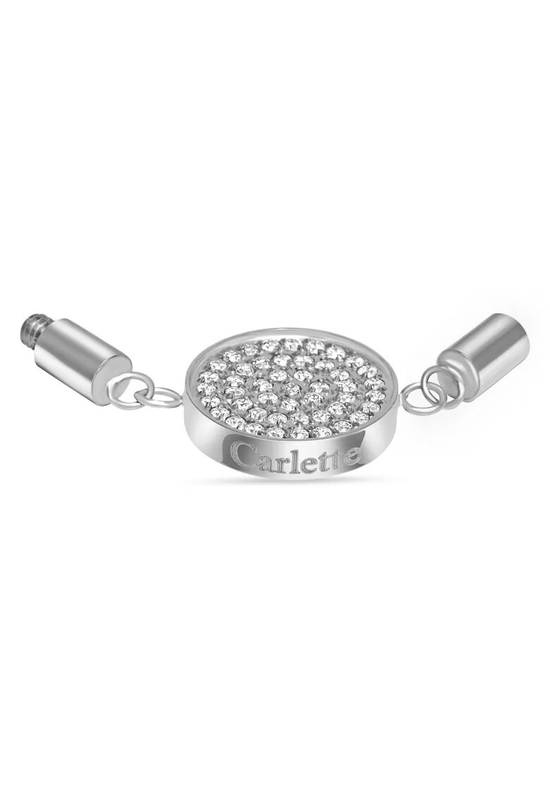 Carlette Talisman din otel inoxidabil hipoalergenic decorat cu pietre zirconia - placat cu rodiu Irresistible