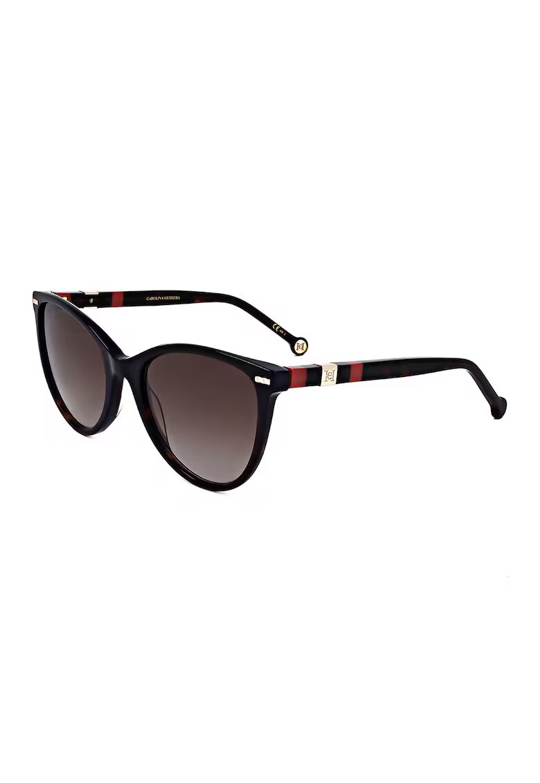 Carolina Herrera Ochelari de soare cat-eye cu lentile in degrade - Rosu/Negru