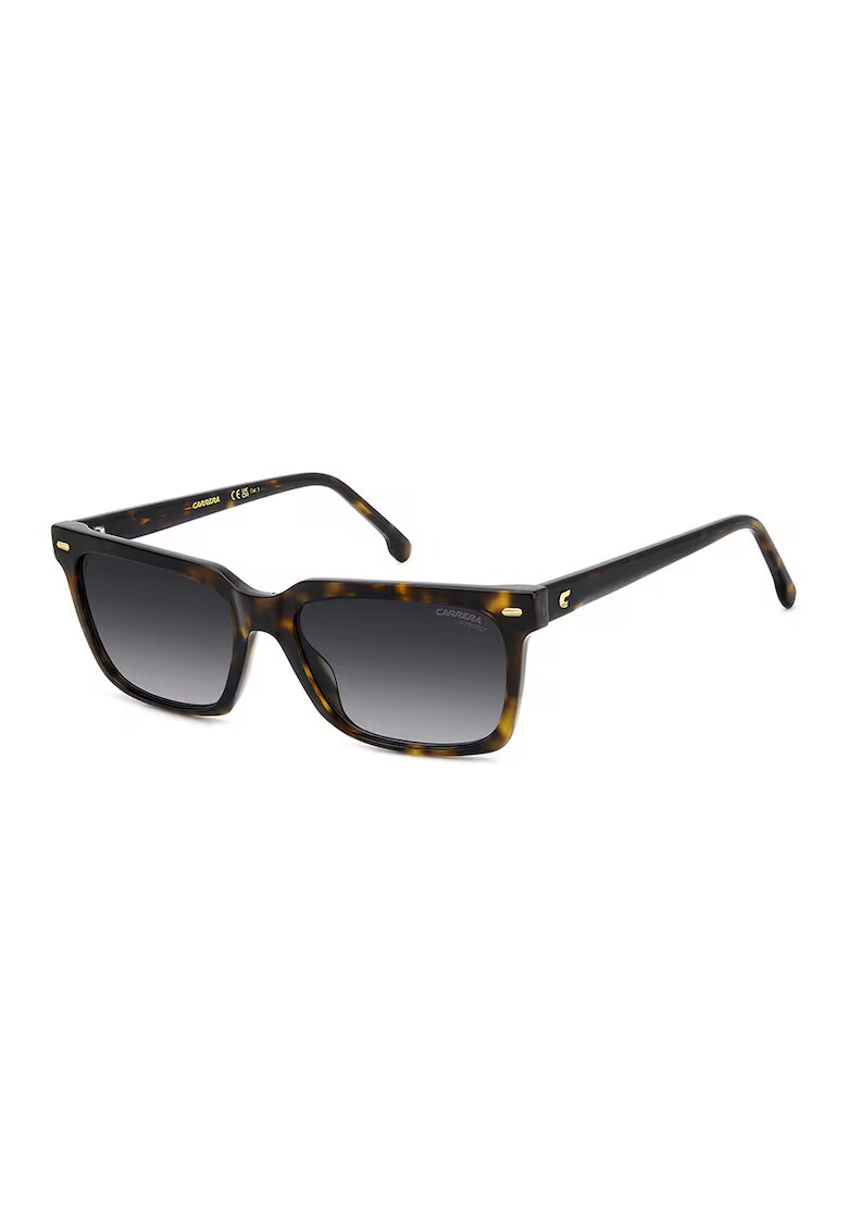 Carrera Ochelari de soare dreptunghiulari cu lentile uni - Negru/Caramel
