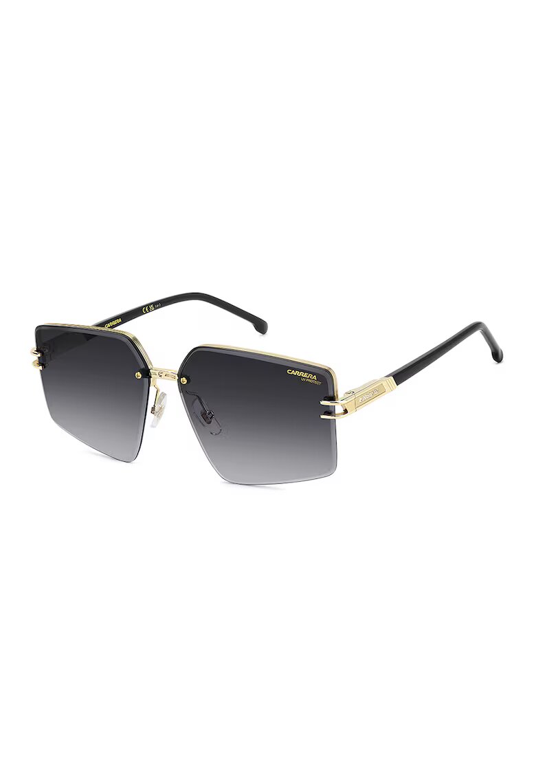 Carrera Ochelari de soare hexagonali cu lentile in degrade - Negru