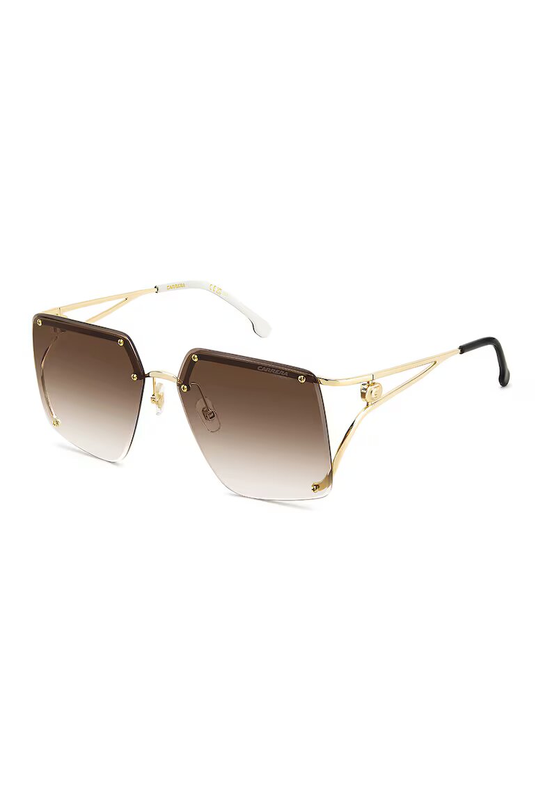 Carrera Ochelari de soare patrati cu lentile in degrade - Auriu