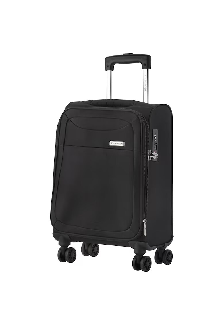 CarryOn Troler de cabina extensibil Air - bagaj de mana - 55x35x20 cm - poliester - +20% capacitate - 2.3 kg - negru - 55 cm