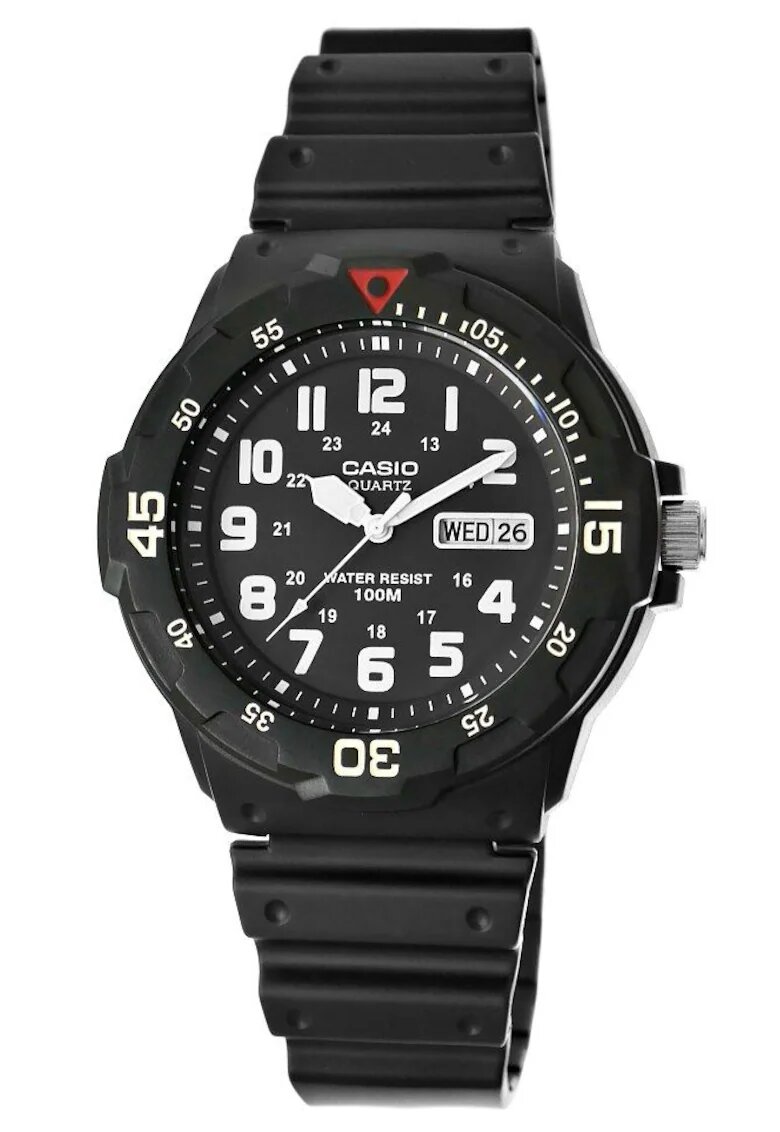 Casio Ceas barbatesc MRW-200H-1BVEG - analog - data - rezistent la apa - negru - 42mm