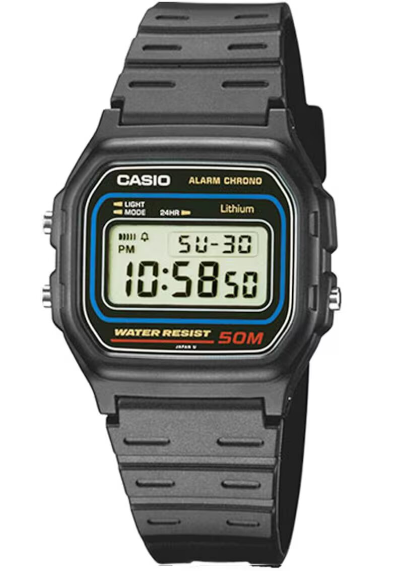 Casio Ceas barbatesc W-59-1VQ - mecanism quartz - negru - 34x36mm - 5 BAR rezistent la apa