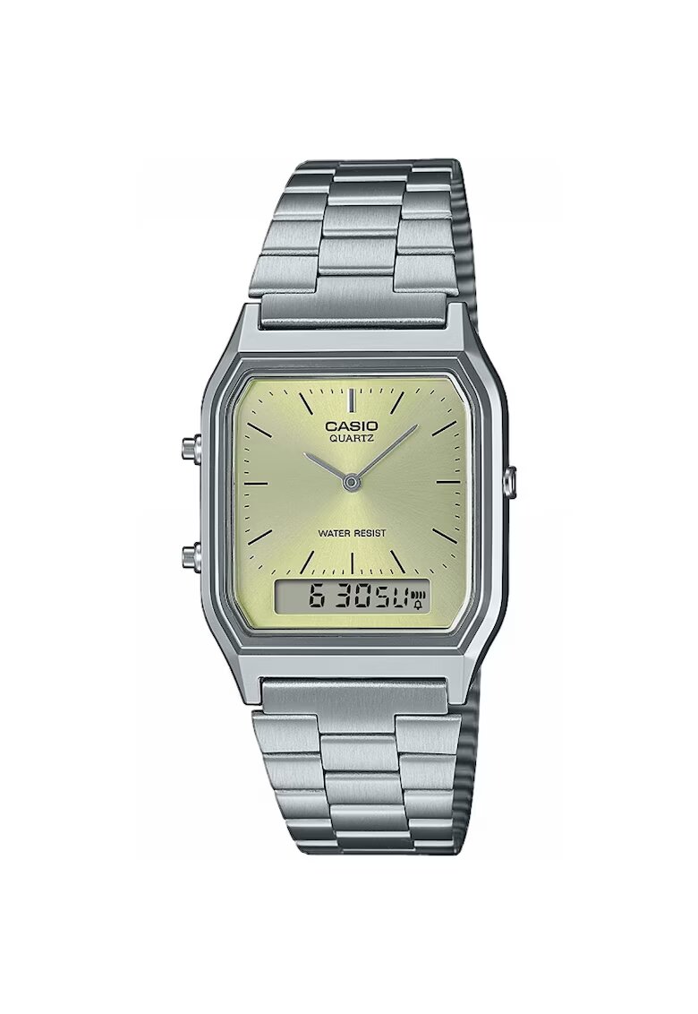 Casio Ceas dama AQ-230A-9AMQYES Quartz Argintiu - Verde