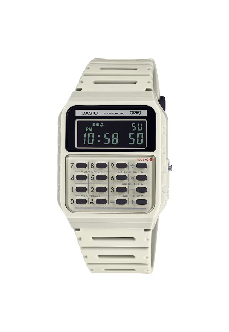 Casio Ceas dama CA-53WB-8B - crem - curea piele - stil retro