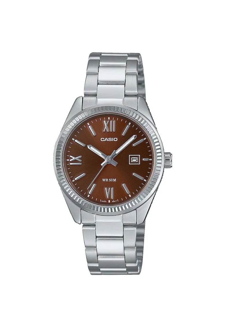 Casio Ceas dama LTP-1302DD - ion placat - afisaj data - 30.20x08.80mm - maro