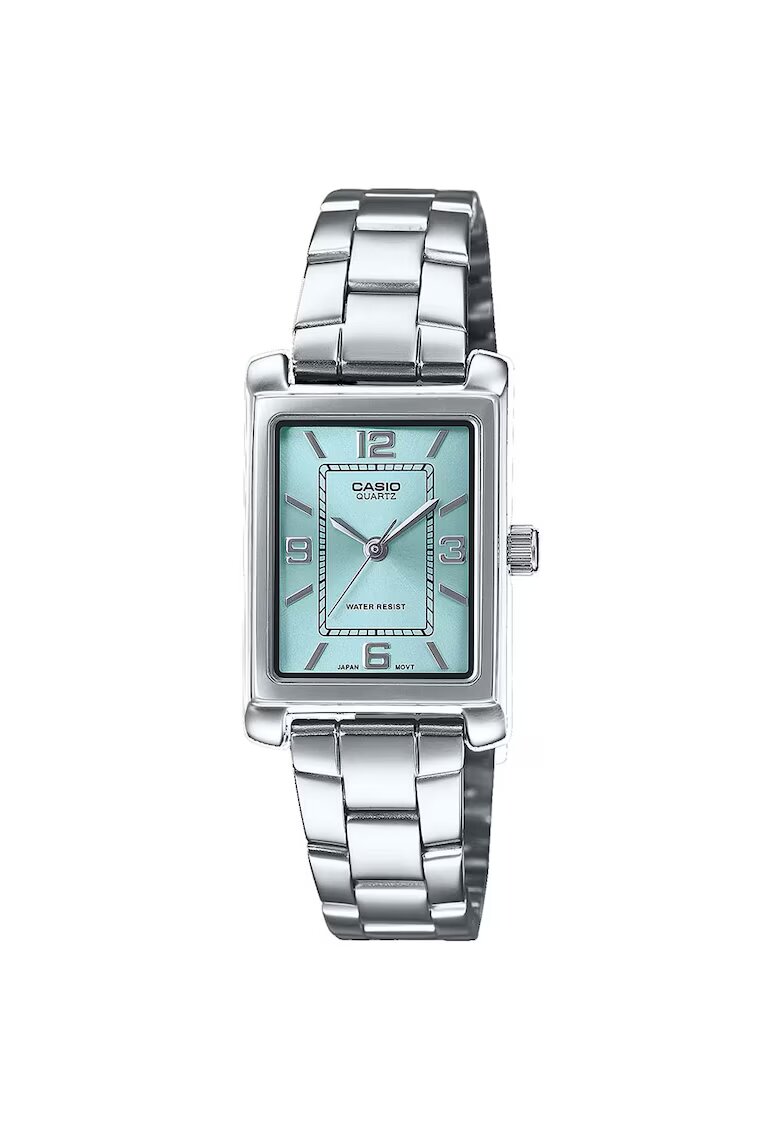 Casio Ceas de dama LTP-1234DD-2A - ion placat - cadran albastru aqua - 21x07.4mm