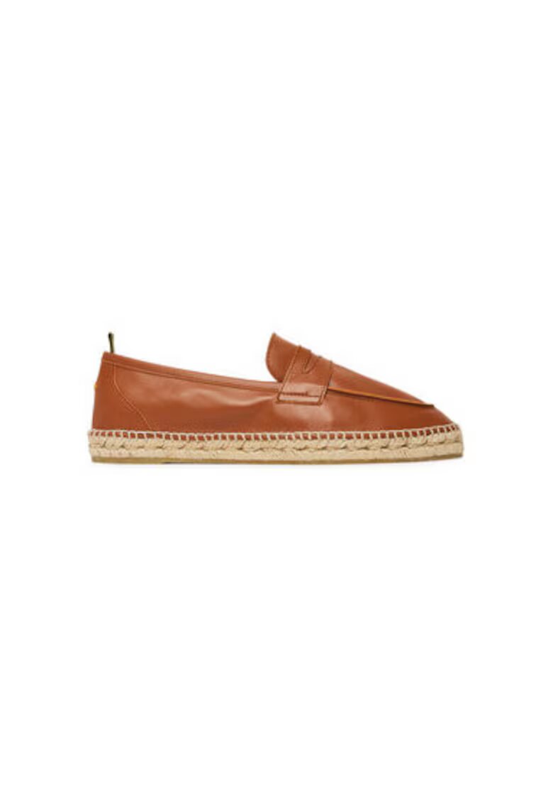 Castañer Espadrile barbati 025730-2003 - Piele naturala - Maro