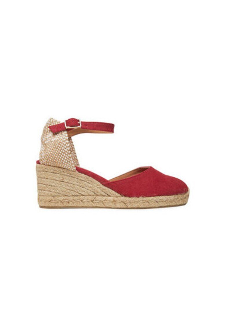 Castañer Espadrile dama 021655-604 - Textil - Rosu