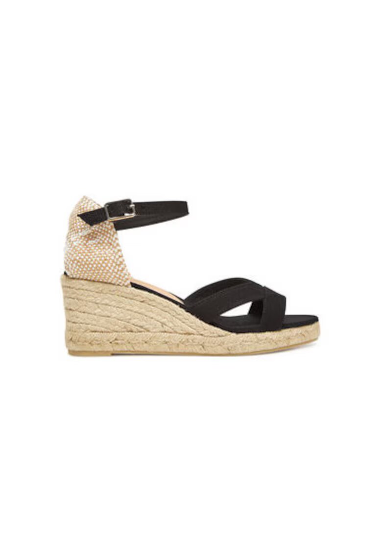 Castañer Espadrile dama 025533-100 - Textil - Negru