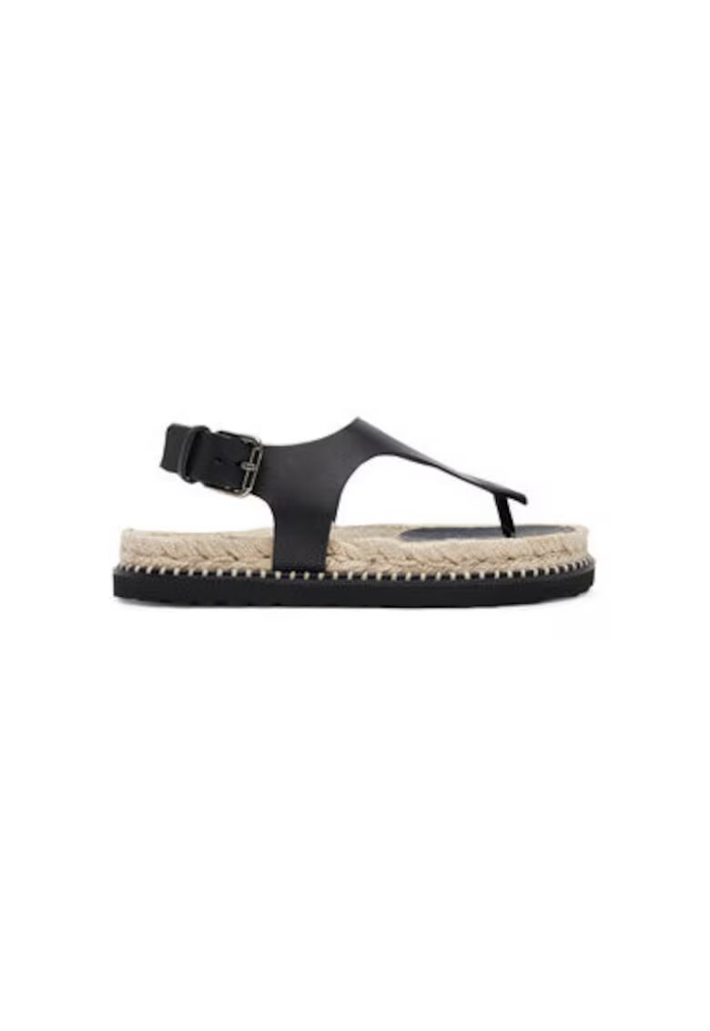 Castañer Espadrile dama 025672-100 - Piele naturala - Negru