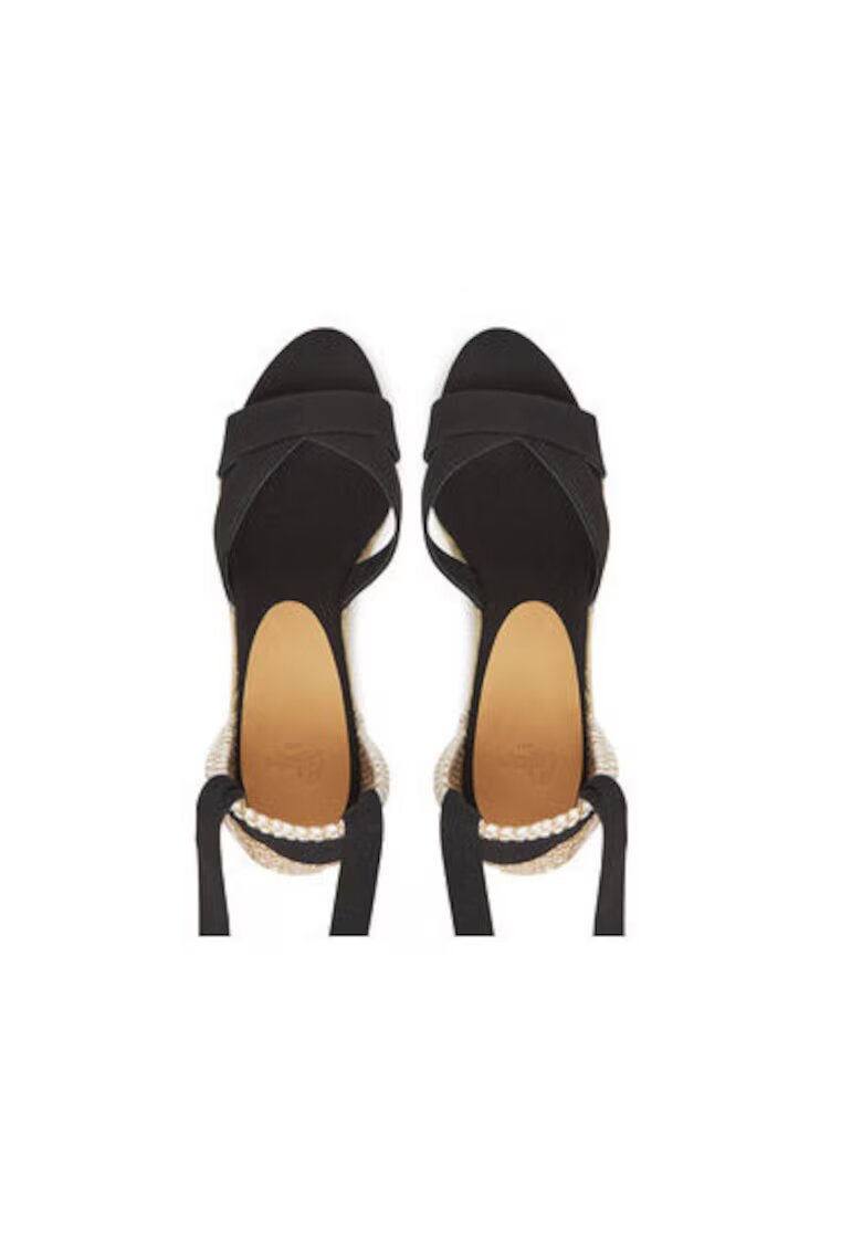 Castañer Espadrile dama 025676-100 - Textil - Negru