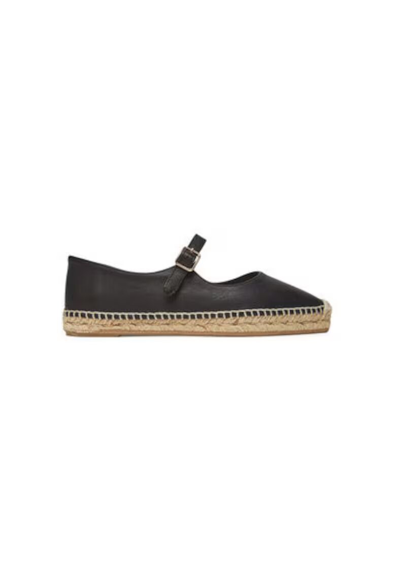 Castañer Espadrile dama 025701-100 - Piele naturala - Negru