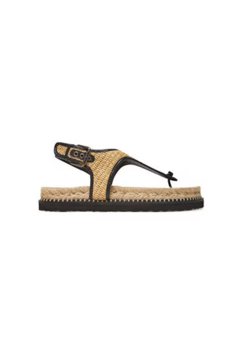Castañer Espadrile dama 025719-100 - Sintetic - Negru/Bej