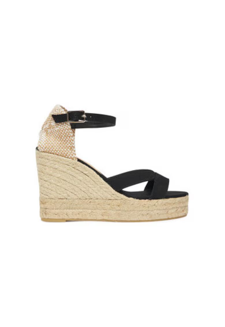 Castañer Espadrile dama 025761-100 - Textil - Negru