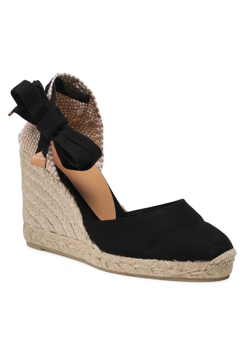 Castañer Espadrile dama 20962 - Textil - Negru