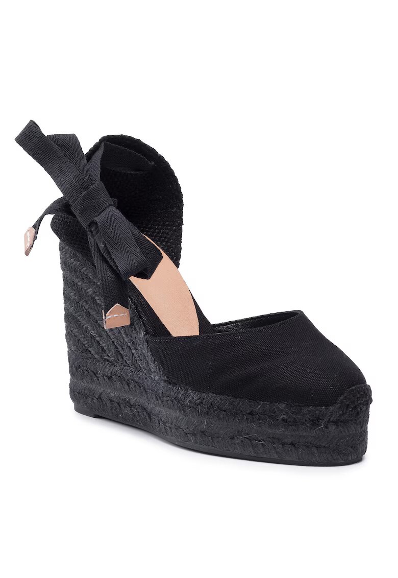 Castañer Espadrile dama 20966100 - Textil - Negru