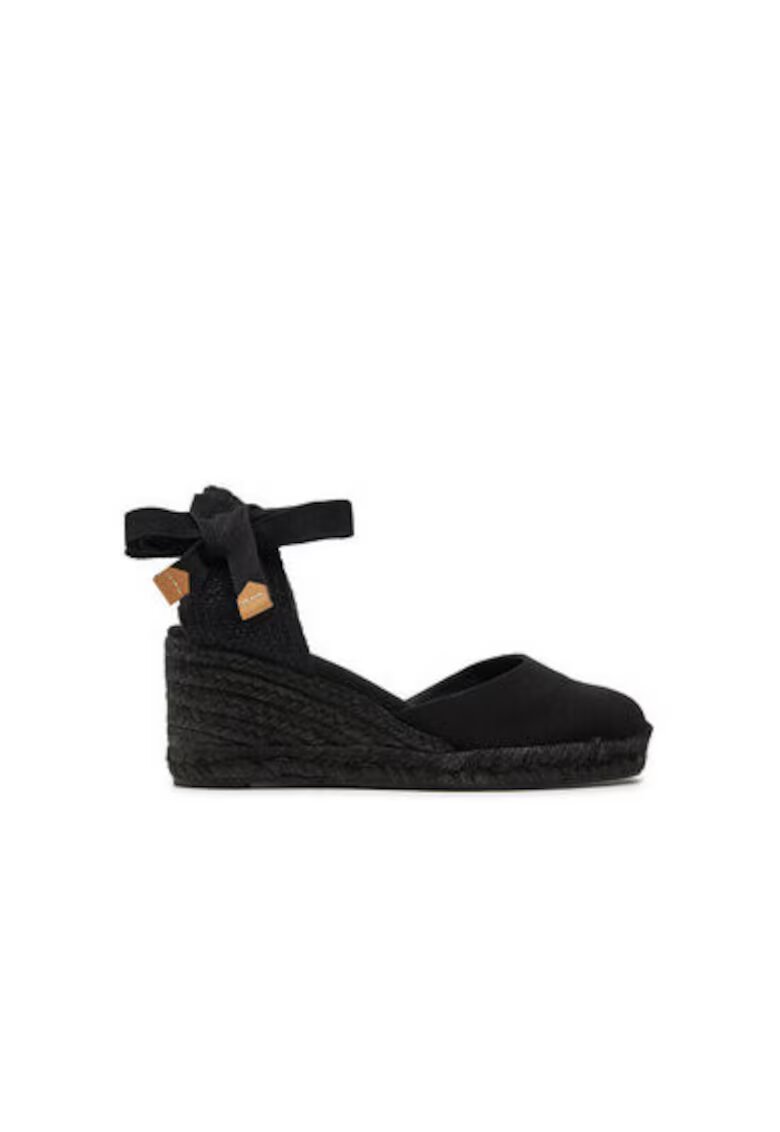 Castañer Espadrile dama 20969 - Textil - Negru
