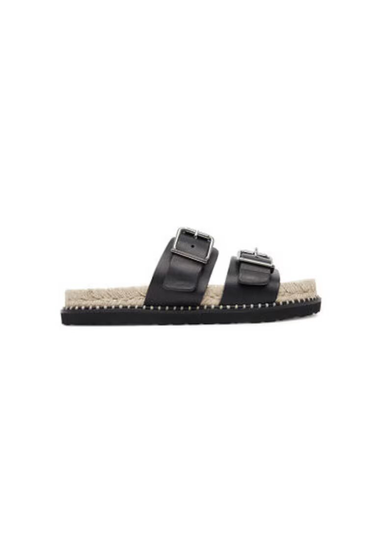 Castañer Papuci 025673-100 - Piele naturala - Negru - Negru