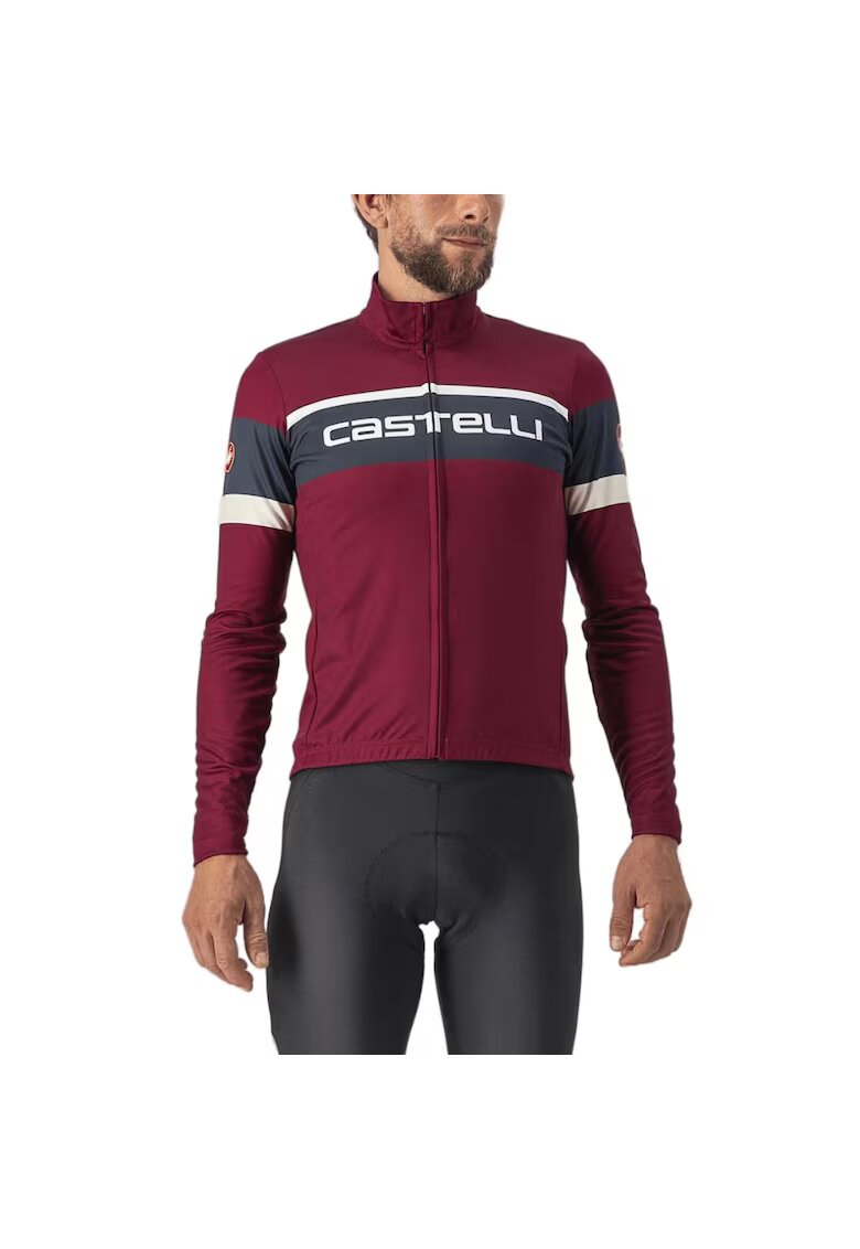 CASTELLI Bluza ciclism barbati Passista Visiniu/Bleumarin - Multicolor