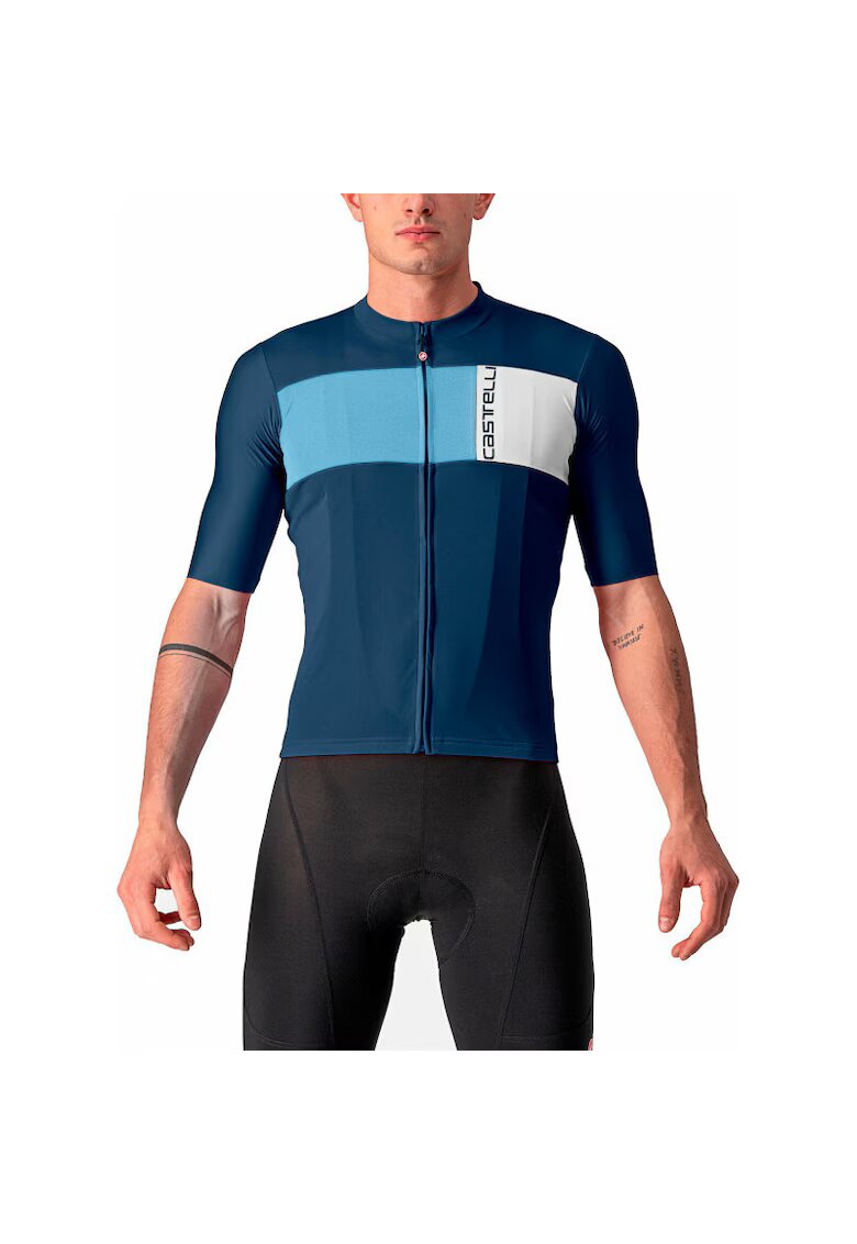 CASTELLI Tricou albastru de poliester pentru barbati - Albastru