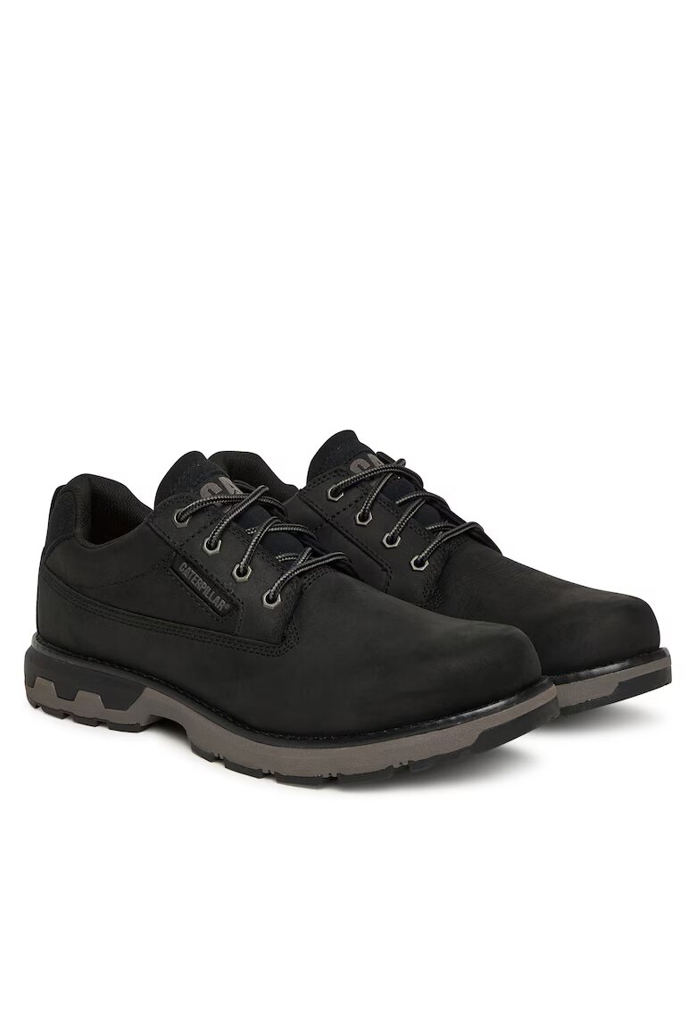 CAT Ghete barbati - Black Pursue Lo - piele naturala - negru