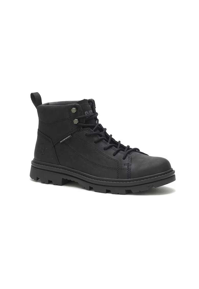 CAT Ghete de piele - Negru