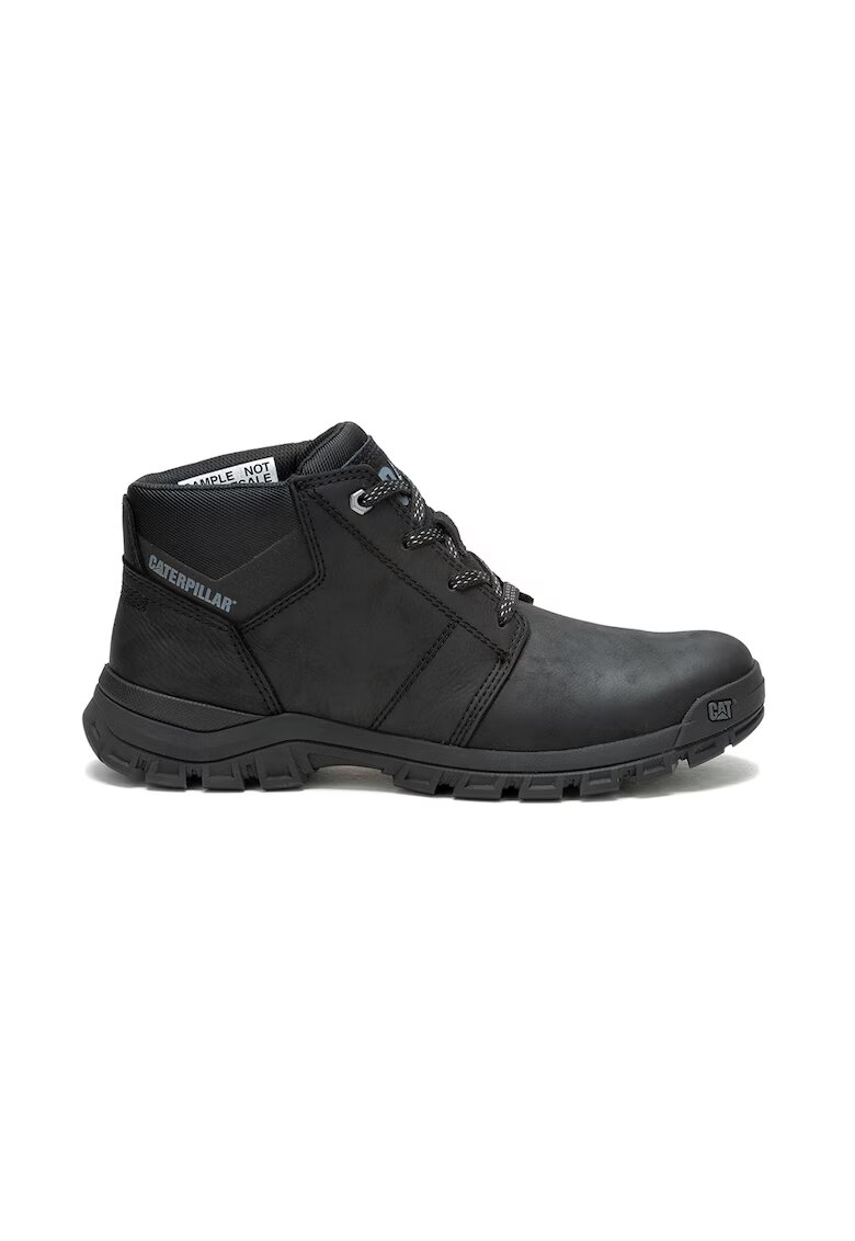 CAT Ghete uni de piele - Negru