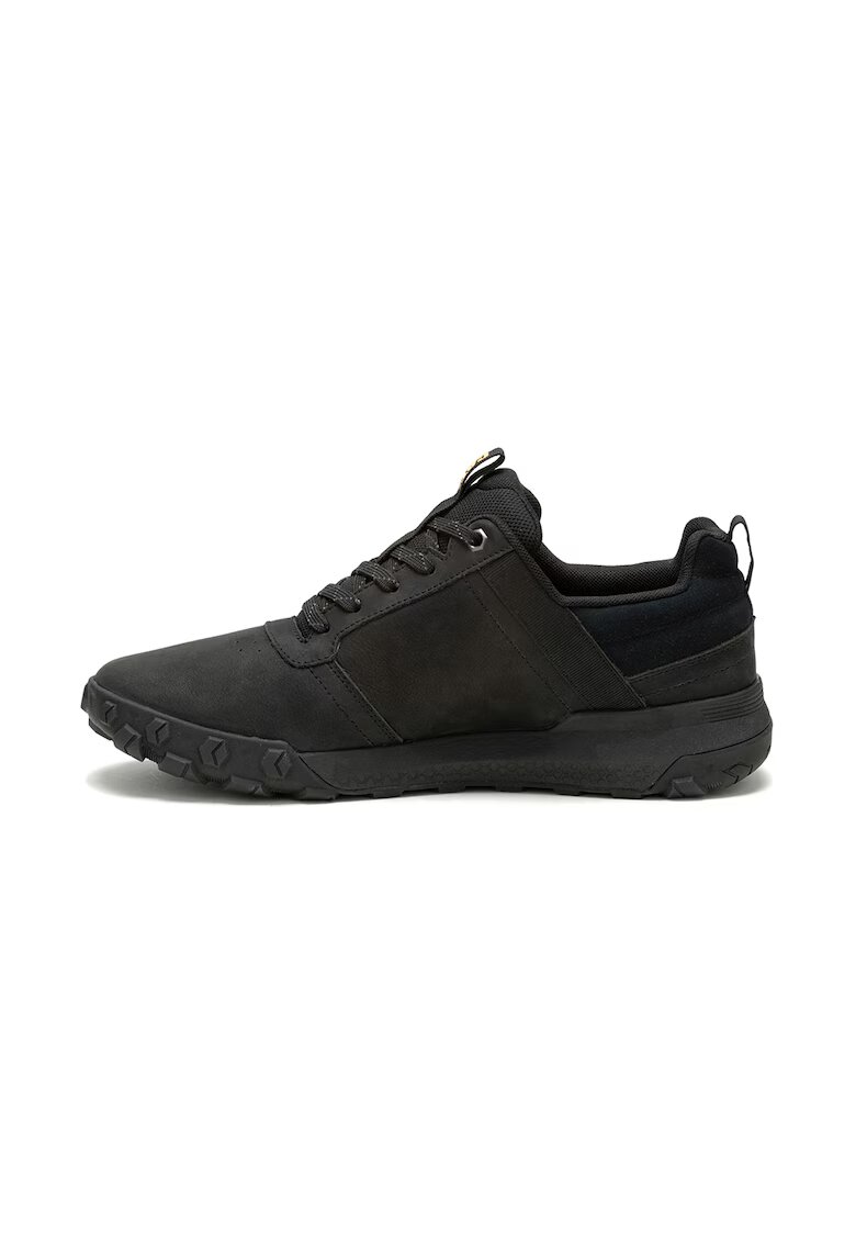 CAT Pantofi de piele intoarsa cu siret - Negru