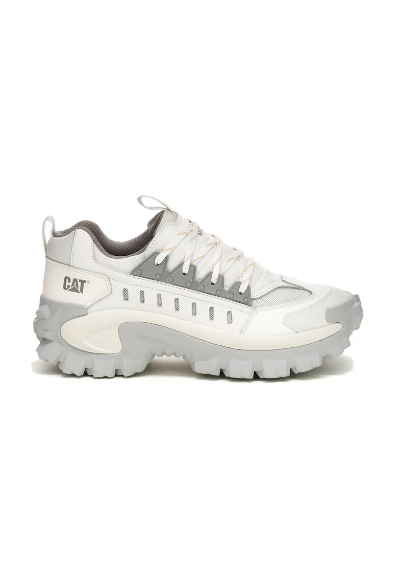 CAT Pantofi low-cut cu garnituri de piele - Alb/Gri