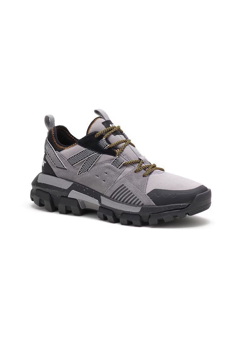 CAT Pantofi sport cu garnituri de piele intoarsa - Violet prafuit