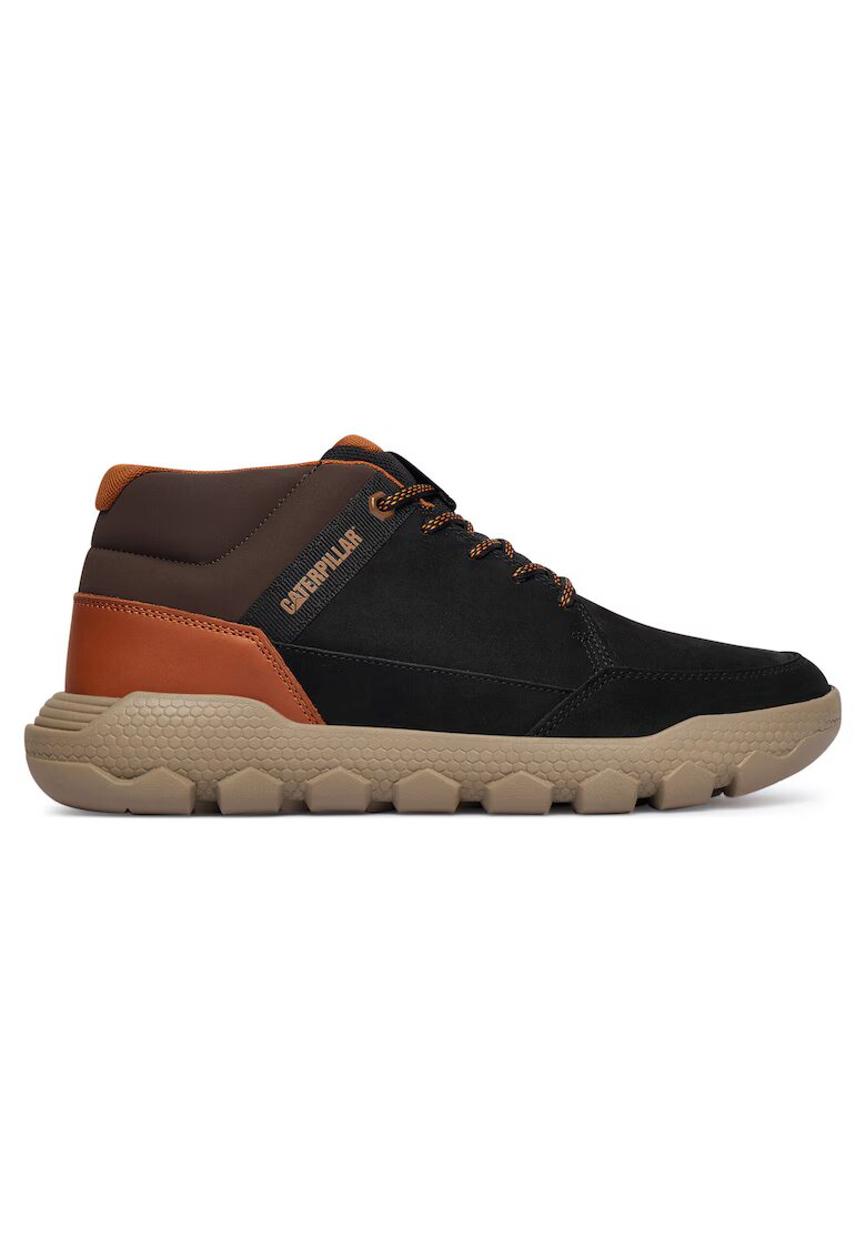 CAT Tenisi barbati Black Hex Lite Cruise - piele naturala - negru